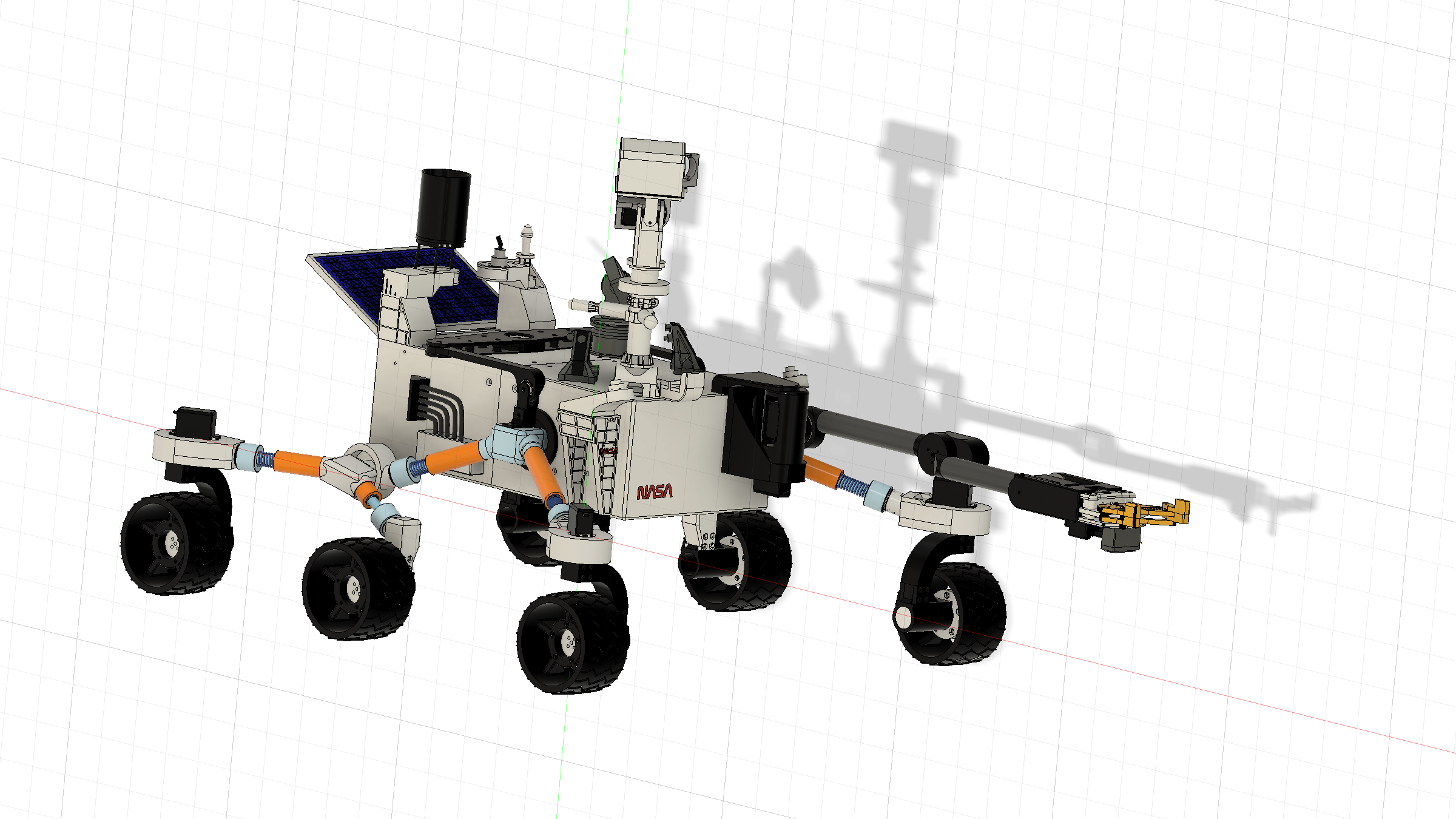 NASA Inspired 6-wheel rocker-bogie rover