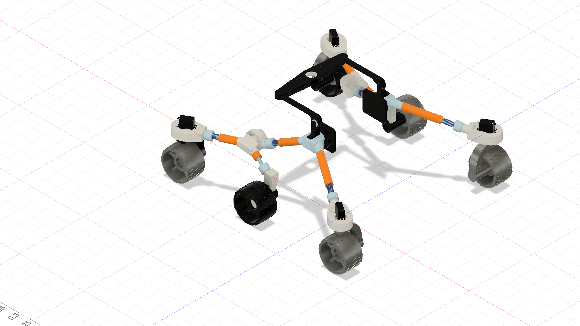 Wheel and Suspension System assembled